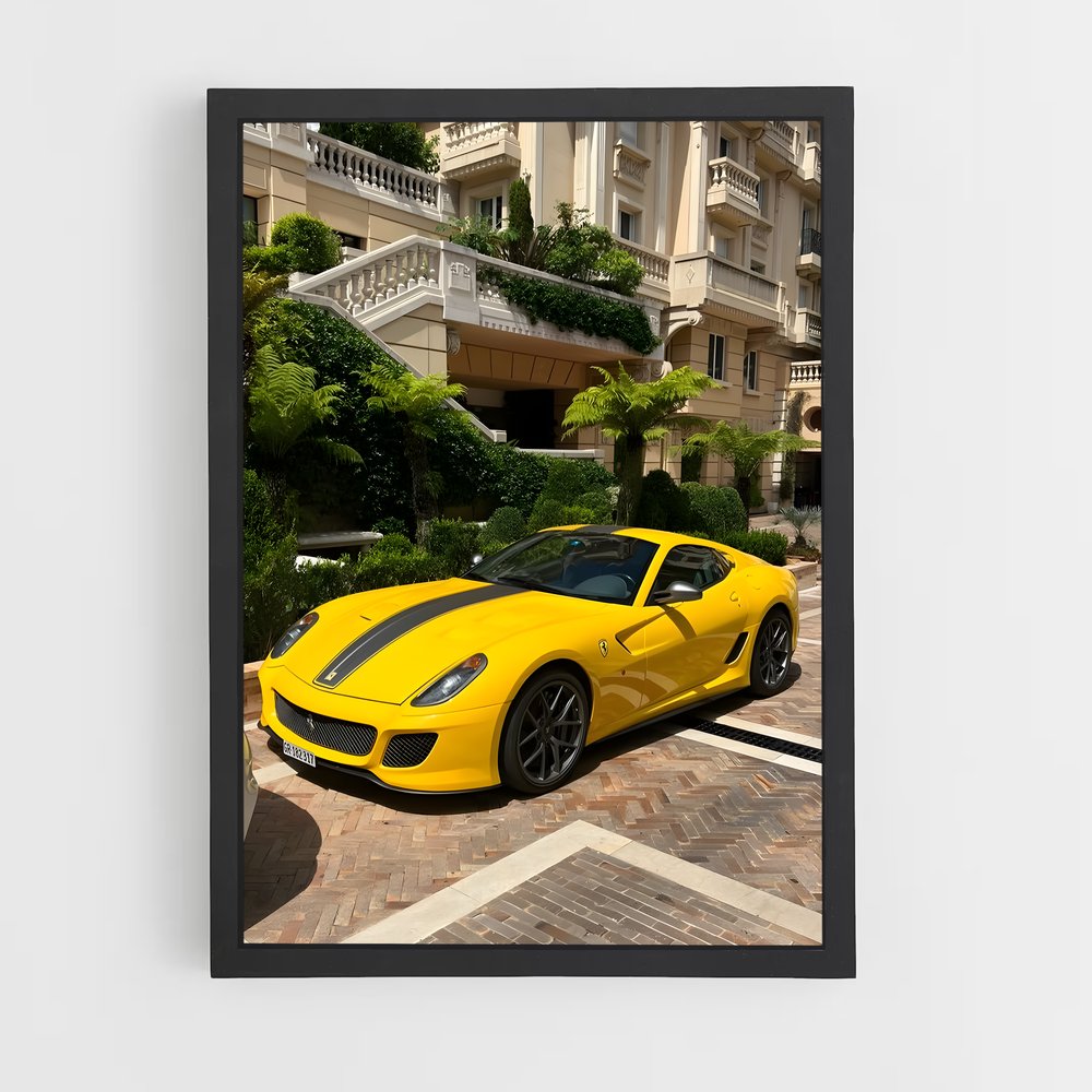 Poster Ferrari à l'Arrêt (vue 2)